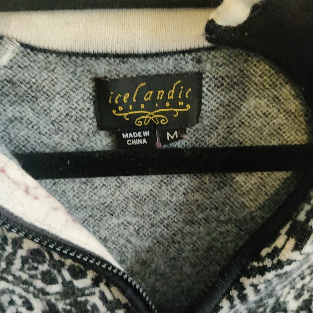 Icelandic Designs Wool Pattern Pullover Sweater Layer - Picture 7 of 8